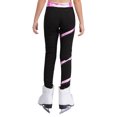 thumbnail image 5 of Hansber Kids Girls Hip Hop Jazz Dance Outfit Sparkly Sequin Crop Top with Leggings Figure Skating Training Suit Pink 12, 5 of 7