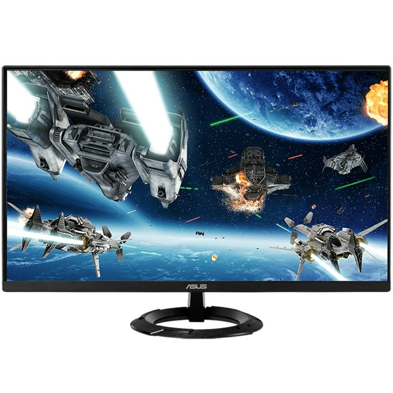 Full 2.0 Screen 4K IPS inch and 6FT FreeSync 27 75Hz VZ279HEG1R 2x (1920x1080) Adapter 6-Outlet Surge Gaming Universal with HDMI Bundle with Universal Cable, Monitor Cleaner HD ASUS