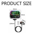 thumbnail image 5 of Transmisor asistente de voz para coche FM, lector de MP3 y tarjeta TF, receptor de Audio auxiliar, manos compatibles con Bluetooth 5,0, Kit negro para coche Enzons, 5 of 5