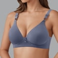 thumbnail image 2 of Soft Breathable Wireless T-Shirt Bra for Women – Lightweight, Non-Padded, Full Side Coverage, Seamless Everyday Support, 2 of 4