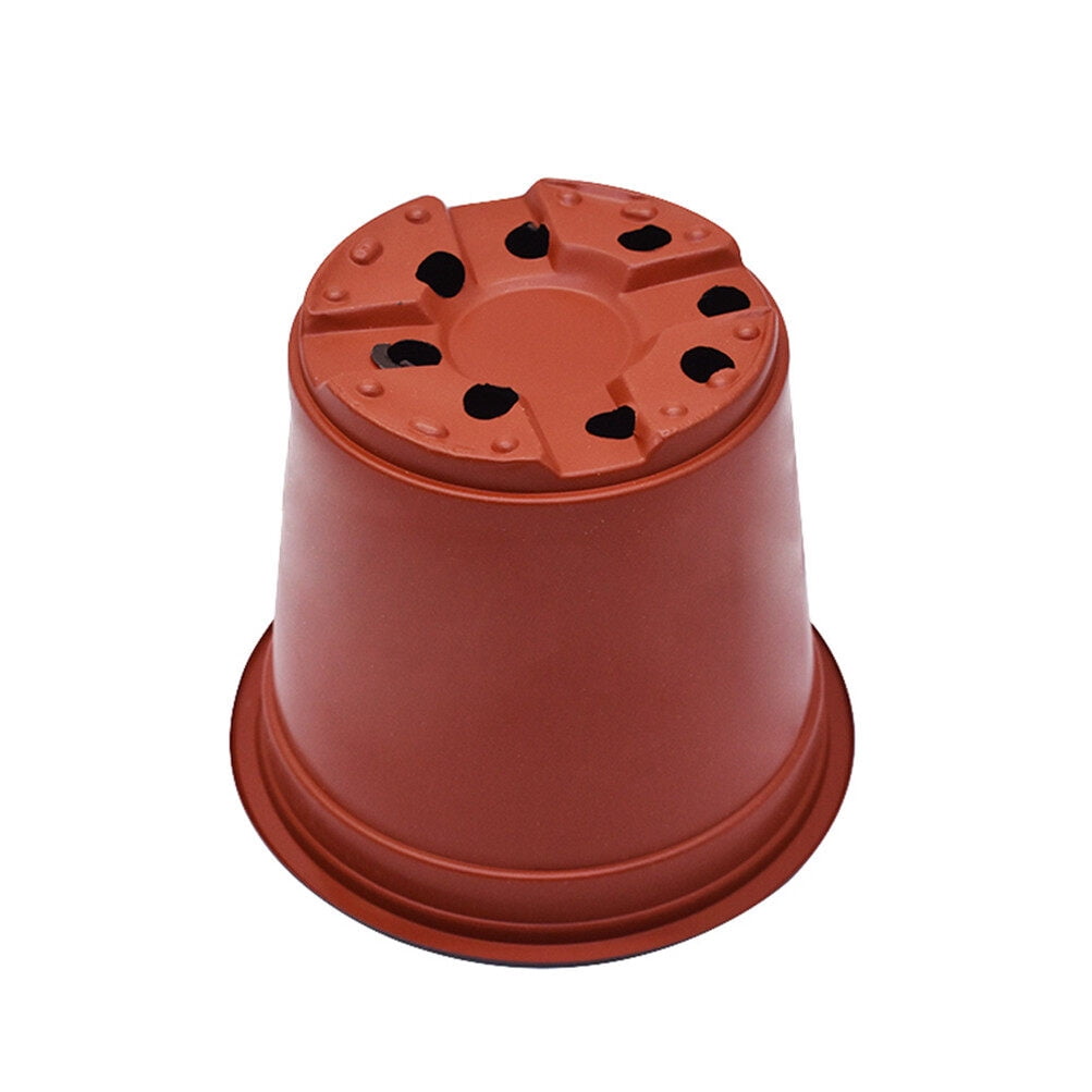 100 Pcs 5" Plastic Plant Pots Flower Plant Nursery Seedlings Pot