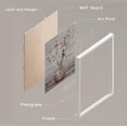 thumbnail image 4 of PixonSign 4 PCS Flowers Posters Lavender Cottonflower Framed Canvas Prints Wildflower Floral Botanical Print Nature Illustration Decorative Country/Farmhouse Modern Home Artwork - 12"x16" White, 4 of 5