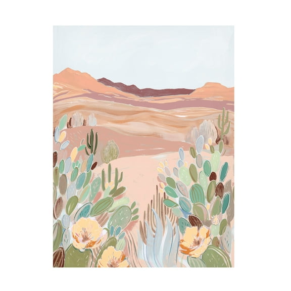 Trademark Fine Art Laura Marr  Warm Sunbaked Desert II Canvas Wall Art
