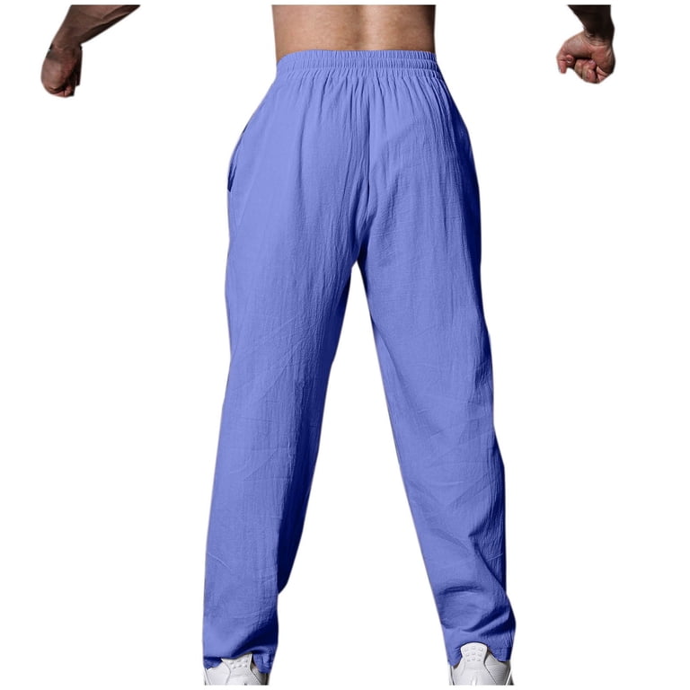 JXMVOJ Mens Elastic Waist Pants High Stretch Expandable Waist