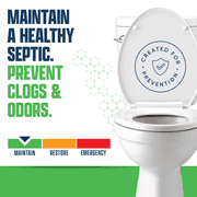 Septic Tank Treatment Packets: Breaks Down Grease, Paper, Organic Solids and Control Septic Odors - 2 Year Supply