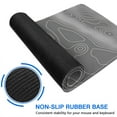 thumbnail image 3 of White Line Gray Bottom Mountain Terrain Map pad Mousewaterproofwashable Line Series for Office Home Work GamingmousematRubber Base Mousepad with Stitched Edges 31.5x11.8inches, 3 of 7
