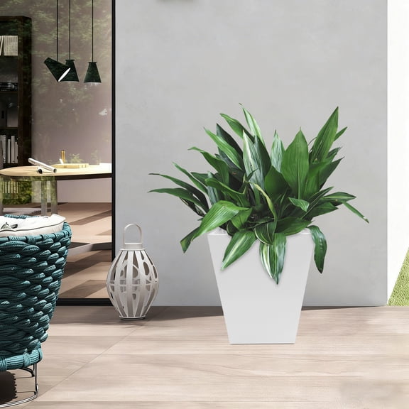 Heavy Duty Planter Box for Outdoor Plants 16*16*18in Tall Metal Planter Box for Entrances, Backyards