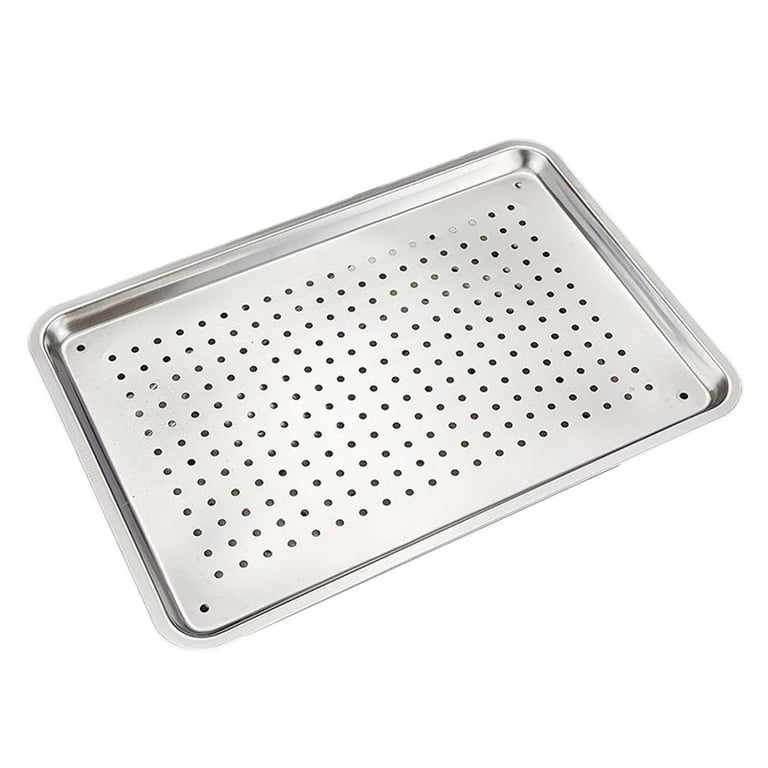 Stainless Steel Baking Sheet Food Serving Tray Baking Pan Tray Cookie Sheet for Food Festival Family Gathering Baking Shop,Birthday Party
