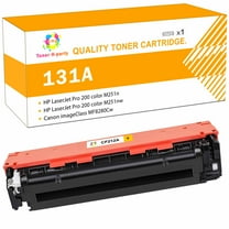 Toner H-Party Compatible Toner Cartridge for HP 131A 131X Laserjet Pro 200 Color M251nw M251n MFP M276nw M276n CF210X CF211A CF212A CF213A Printer Ink (Yellow, 1-Pack)