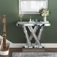 thumbnail image 6 of SHYFOY Mirrored Glass Console Table Glam  Silver Entryway Table with Diamond for Living Room, 6 of 11