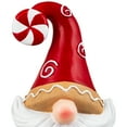 thumbnail image 5 of Northlight Gnome Holding Gingerbread Snowflake Cookie Christmas Decoration - 11.5" - Red, 5 of 8