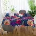 thumbnail image 3 of Yayeee Tablecloths 54" x 54" Rectangle Wrinkle Resistant Party Table Cover, Blooming Flowers Pattern, 3 of 8