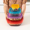 thumbnail image 5 of Libbey Serve It 8 Piece Glass Storage Container Set with 2 Cup, 6 Cup, 8 Cup, and 12.5 Cup Bowls and Multi Color Lids, 5 of 6