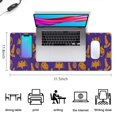thumbnail image 5 of Long Mouse Pads for Desk,Halloween Witch Hats Bats and Pumpkins Desk Mats on Top Of Desks, Desk Mouse Pad Extra Large with 3mm Non-Slip Base and Stitched Edge for Gaming,Office,Work,Home 31.5x11.8in, 5 of 5
