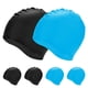thumbnail image 1 of Uxcell 6-Pack Gorro de Natación de Silicona, Gorro Impermeable Antideslizante Unisex [Negro/Azul Lago], 1 of 1