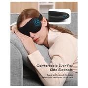 Ktoot 1Pcs Sleep Mask for Side Sleeper Women Men,Soft Eye Mask for Sleeping Light Blocking,3D Contoured Cup Sleeping Mask,Cozy Breathable Sleep Eye Mask with Adjustable Elastic Strap for Travel
