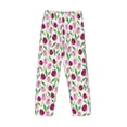 thumbnail image 4 of Kdxio Tulips Flowers Print Men's Sleep Pajama Pant Lounge Pants with Pockets, 4 of 8