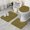 Black Yellow Sunflower, variant on Black Sunflower Word Pattern Bathroom Rugs Sets 3 Piece,Toilet Cover Set,Absorbent Non Slip Bathroom Mats Sets with U-Shaped Contour Rug Toilet Rug Set