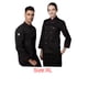 thumbnail image 2 of Chaqueta de chef unisex-adulto de manga larga de manga larga tejidos transpirable sudor absorbente antiincrustante uniforme de cocina para restaurante negro xl Eigraketly HA012106-08, 2 of 6