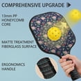 thumbnail image 2 of Pickleball Paddles Set,Pioneer Flower Floral Print Pattern Fiberglass Surface Pickleball Racket Set with 2 Indoor Outdoor Pickleball Balls and Pickleball Bag,Pickle-ball Equipment, 2 of 6