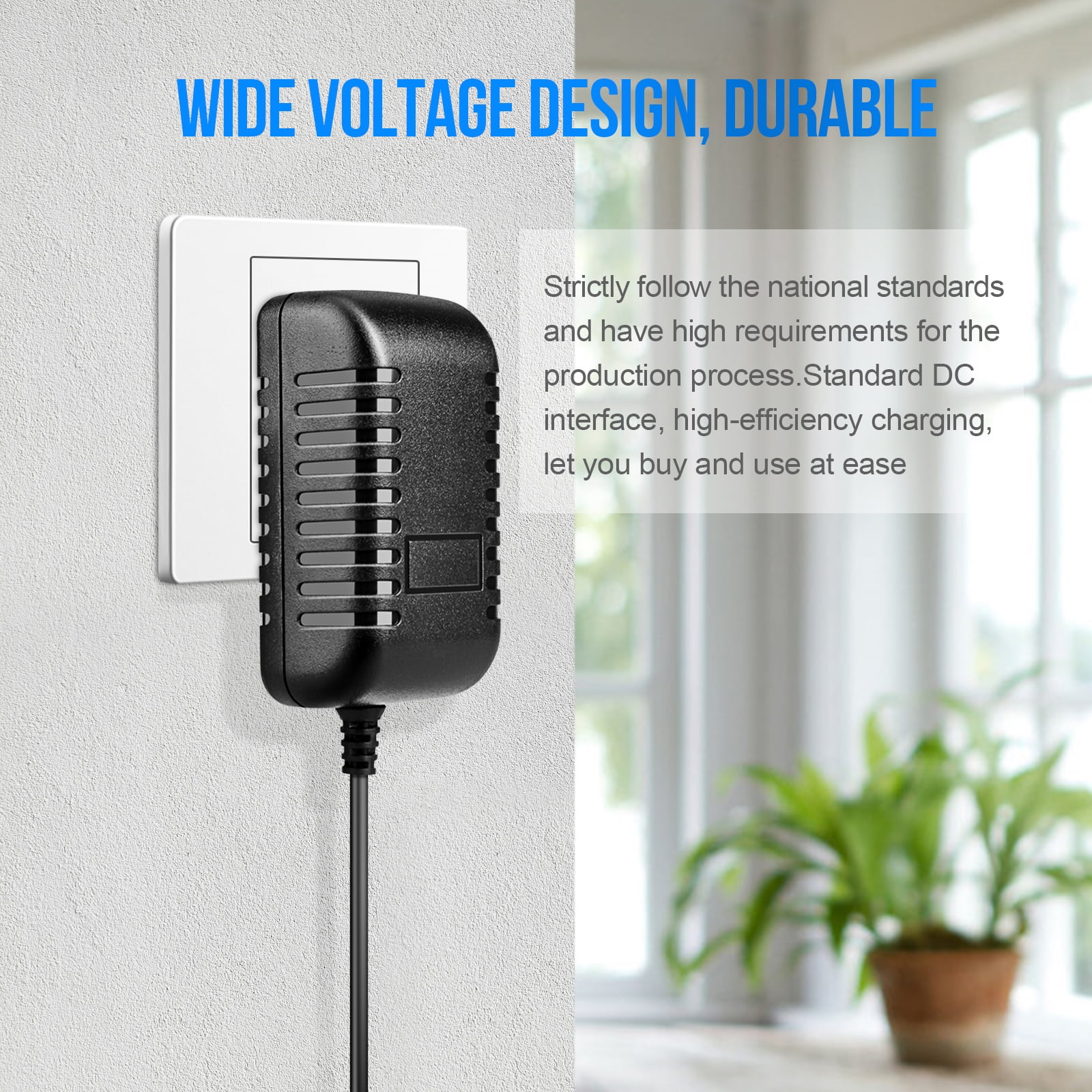 12V 1A AC Adapter Charger Wall Mounted AC/DC Switching Power Supply