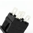 thumbnail image 5 of Uxcell AC12A/125V 10A/250V DPST 4P 2 Position I/O Red LED Light Boat Rocker Switch 5Pcs, 5 of 6