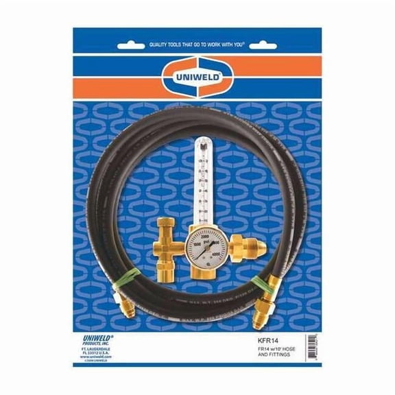 Uniweld UNIWELD 1 Stage Gas Regulator/Flowmeter KFR14
