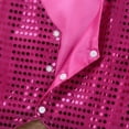 thumbnail image 6 of Yeahdor Kids Boys Glittery Sequins Waistcoat Vest with Hat for Hip Hop Jazz Dance Stage Performance, 6 of 7