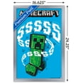 thumbnail image 3 of Minecraft - Creeper SSS Wall Poster, 14.725" x 22.375", Framed, 3 of 3