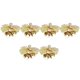 thumbnail image 3 of Christmas Tree Bows Miniature Christmas Fabric Bows Fireplace Stair Railings Gold Decoration 6Pcs, 3 of 5