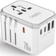 thumbnail image 1 of Adaptador de viaje universal Ceptics 6 en 1 con PD USB-C de 70 W, 1 of 9