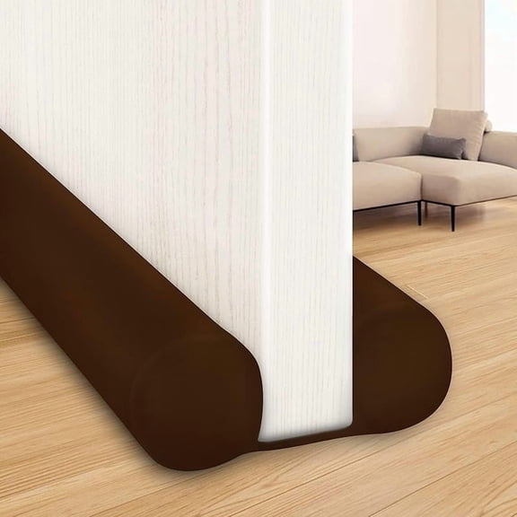 MAXTID Large Door Draft Stopper for Bottom of Doors 36” Under Door Draft Noise Blocker Black Gap Stoppers Door Draft Guard for Bottom of Doors Adjustable Door Sweep Draft Seal Home Essentials Gadgets