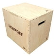 thumbnail image 1 of Synergee 3 in 1 Wood Plyometric Box for Jump Training and Conditioning. Wooden Plyo Box All In One Jump Trainer. Size - 20/18/16, 1 of 6