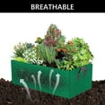 thumbnail image 7 of Tripumer 4 Pcs Plant Grow Bag  Square Raised Garden Planting Beds Pots 5 Gallon Large Heavy Duty Fabric Grow Pot Breathe Cloth Planting Container Outdoor Green, 7 of 7