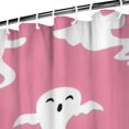 thumbnail image 3 of Pink Halloween Ghosts Shower Curtain 72"x84" ,Bathroom Decorative Shower Curtains Set with 12 Hooks,Modern Waterproof Washable Shower Curtain, 3 of 6