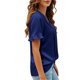thumbnail image 2 of TaTaai Women's Satin V Neck Short Sleeve Shirt, Business Casual Silky Drape, Lightweight for Office Daily Party Formal Occasions Gift, 2 of 8
