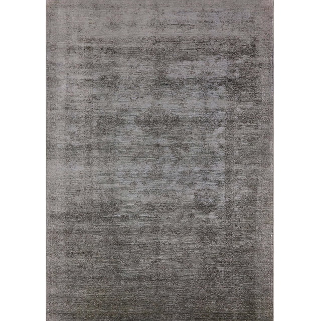 Ahgly Company Tapis d'Intérieur Rectangle Mid-Century Moderne Zone Orientale Grise, 8' x 10''