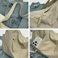 thumbnail image 2 of JUYGO Nylon Crossbody Bag Women Men Crescent Bag Braid Zip Multi-Pocket Purse Tote Bag Candy Color Shoulder Bag, 2 of 7
