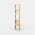 thumbnail image 6 of Ada Home Decor Furniture Multiple Tier Open Shelf Oak White Braeside Modern Bookcase, 6 of 7