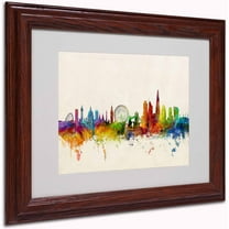 Trademark Fine Art "London England Skyline VII" Canvas Art by Michael Tompsett, Wood Frame