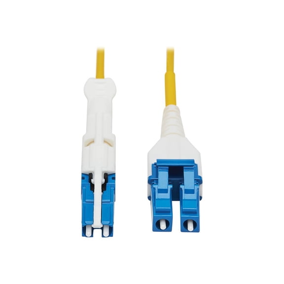 Eaton Tripp Lite Series 400G Duplex Singlemode 9/125 OS2 Fiber Optic Cable [CS-UPC/LC-UPC], Round LSZH Jacket, Yellow, 1 m (n381l-01m)