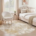 thumbnail image 2 of GUHNNHUIJ Washable 5x7 Area Rug for Living Room  Modern Abstract Neutral Large Soft Thin Rugs - Non Slip Indoor Carpet for Bedroom Dining Room Office Nursery Home Floor Decoration - Color, 2 of 9