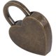 thumbnail image 4 of Candado en forma de corazón ZHAOCHENG mini candado de bronce para joyero con llave regalo de Navidad, 4 of 4