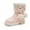 Pink, variant on GJSYRH Boys Girls Comfort Chelsea Ankle Boots Little Kids/Big Kids Combat Ankle Booties Zip Up Hiking Shoes Black 5.5-6 Years