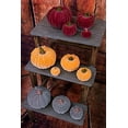 thumbnail image 3 of Boston International Decorative Tabletop Velvet Pumpkin, 3 x 3-Inches, Burgundy, 3 of 4