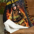 thumbnail image 3 of Customizaholic Personalized Name Blanket, Fireman Blanket, Firefighter Blanket, Fire Department Blanket, Face Blanket Customized, Custom Photo Blanket, Firefighter Gift, Gifts For Firefighters, 3 of 8