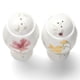 thumbnail image 3 of Salero y Pimentero de Porcelana Lenox Anaranjado Diseño Floral y Mariposa, 3 of 3