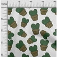 thumbnail image 2 of oneOone Polyester Lycra Dark Green Fabric Cactus Sewing Craft Projects Fabric Prints By Yard 56 Inch Wide, 2 of 5