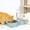 #206Blue, variant on Aff*ordable!Stainless Steel Cat Bowl with Automatic Water Dispenser, 2 in 1 Pet Food and Water Feeder with Gravity Sensing, for Small Medium Dogs Cats Home