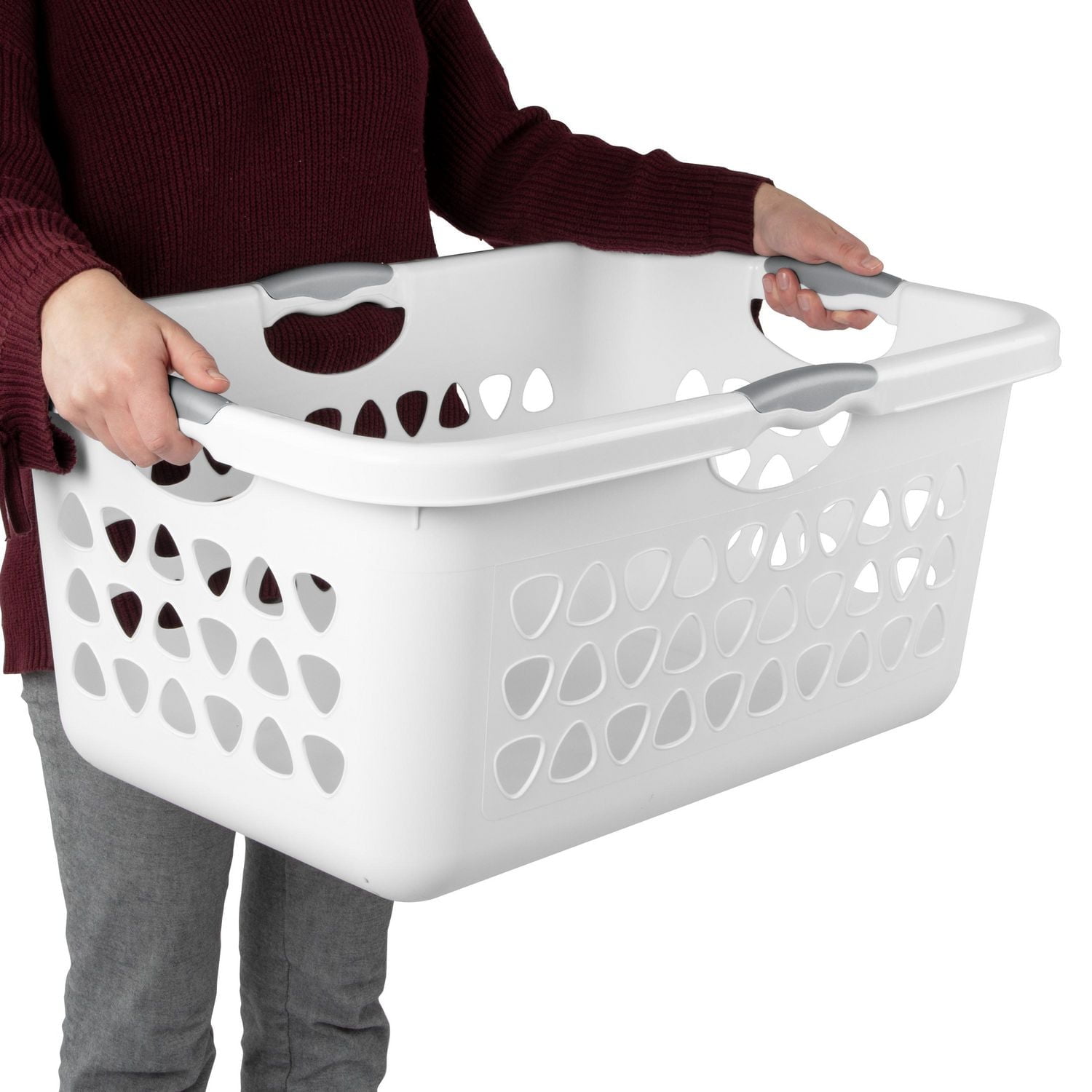 Sterilite 71L Ultra™ Laundry Basket- White, 71L